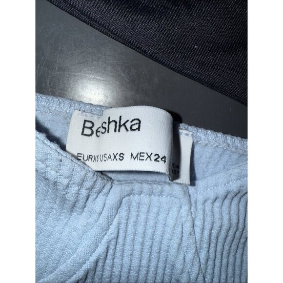 bershka cropped cami Bodysuit size XS (1) small (2) Lot Of 3 Blue Black White - Picture 3 of 16